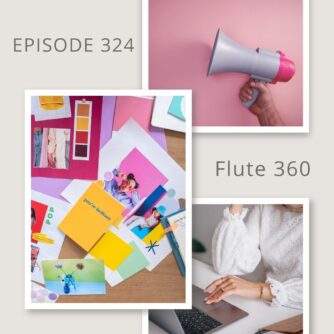 Musician learning how to market creative work with confidence from Episode 324 of the Flute 360 podcast. Flutist promoting her music business online using strategic marketing tips. Creative entrepreneur pricing and launching music courses, books, and digital products. Cover art for Market Your Magic – a podcast episode helping musicians grow their audience and income. Female musician planning her launch strategy using actionable insights. Marketing tips for musicians who want to sell their offerings with clarity and confidence. Empowered artists learning to share and monetize their creative work. Business and marketing strategies for modern flutists and musicpreneurs. From hobbyist to professional – musicians gain tools to elevate their visibility and impact.